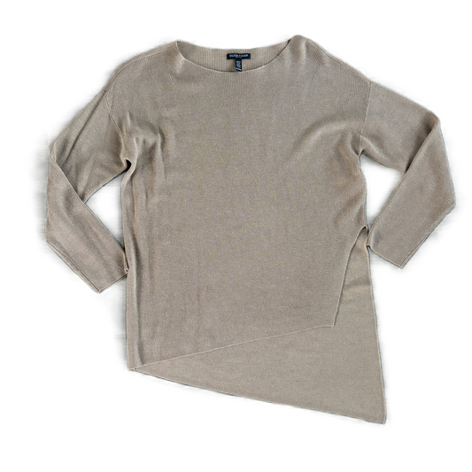 Top Long Sleeve By Eileen Fisher In Brown, Size: Mp