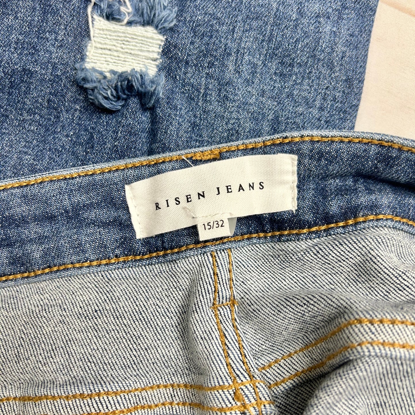 Jeans Straight By Risen In Blue Denim, Size: 14