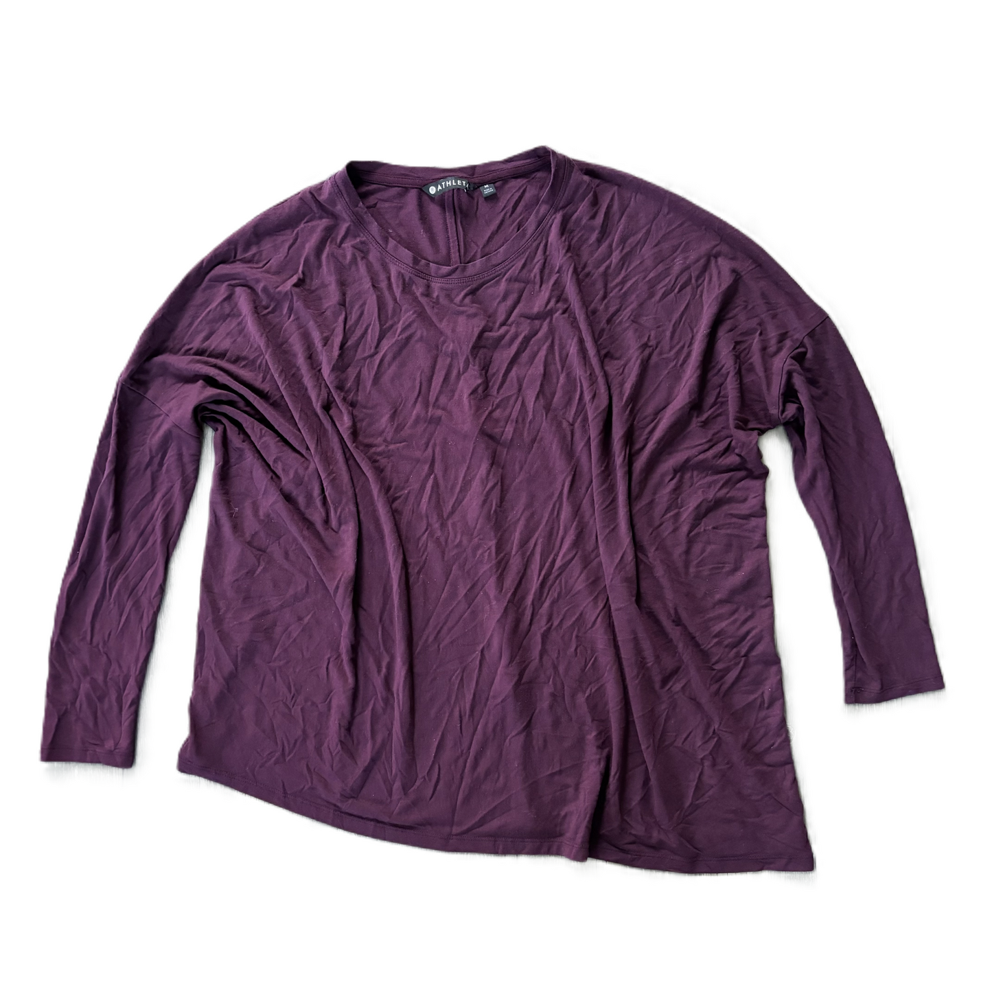 Top Long Sleeve By Athleta In Purple, Size: M