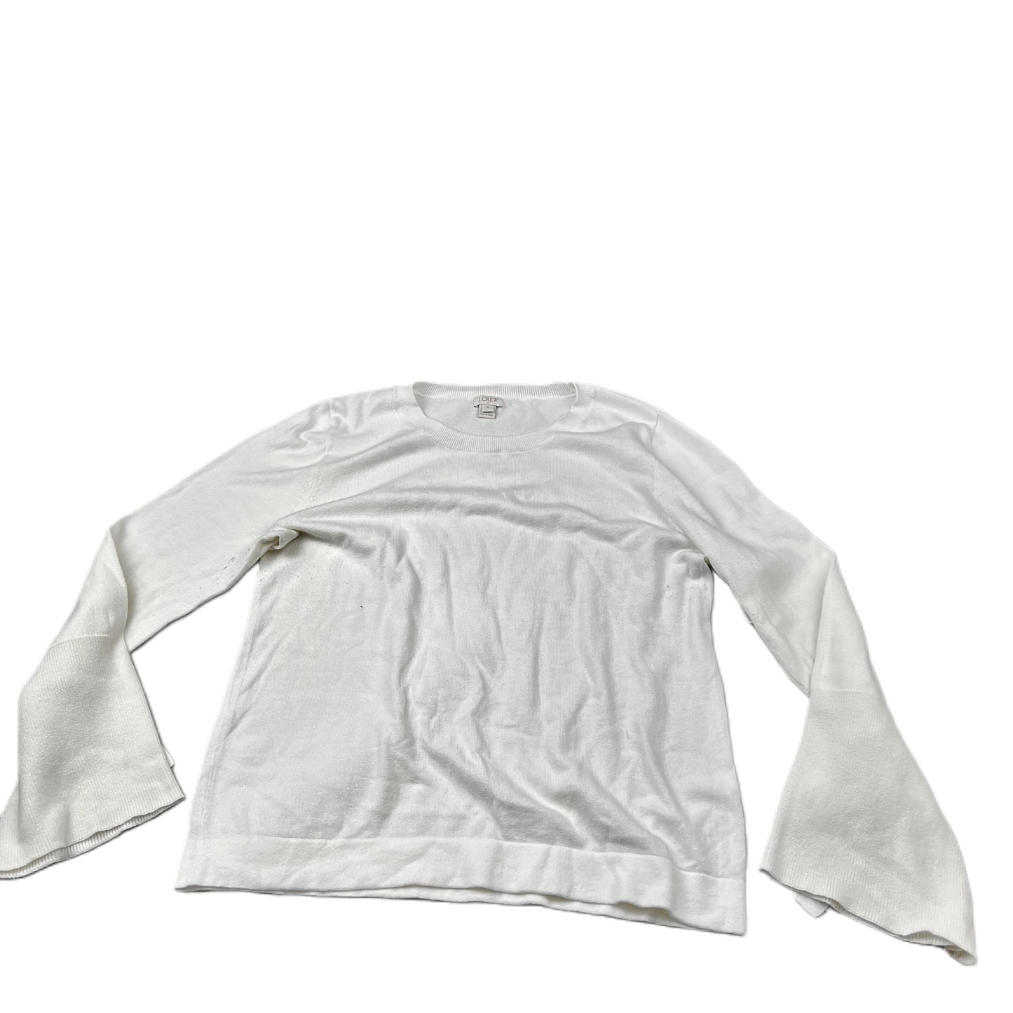 White Top Long Sleeve By J. Crew, Size: M