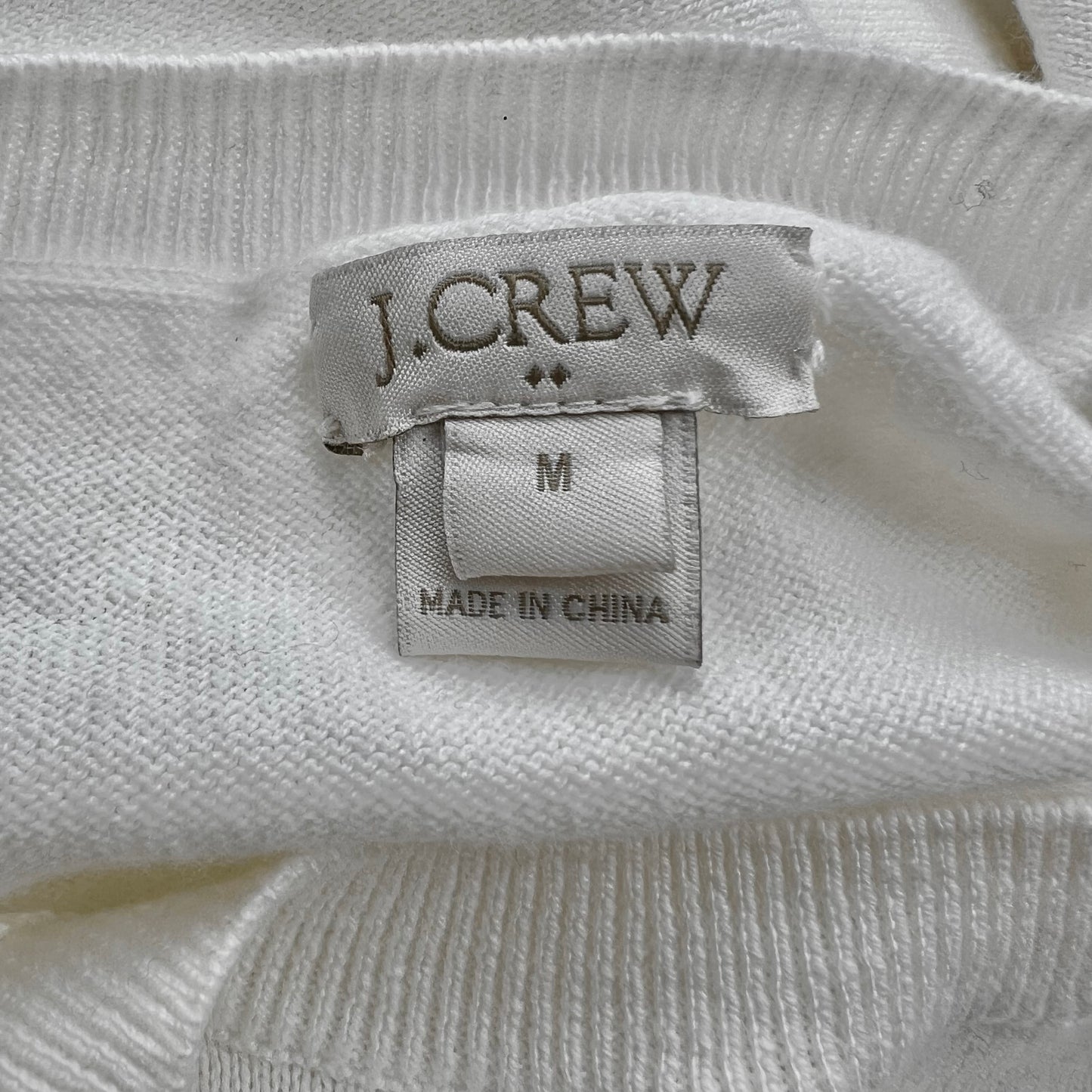 White Top Long Sleeve By J. Crew, Size: M