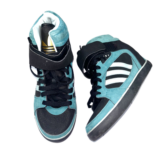 Shoes Sneakers By Adidas In Black & Blue, Size: 6.5