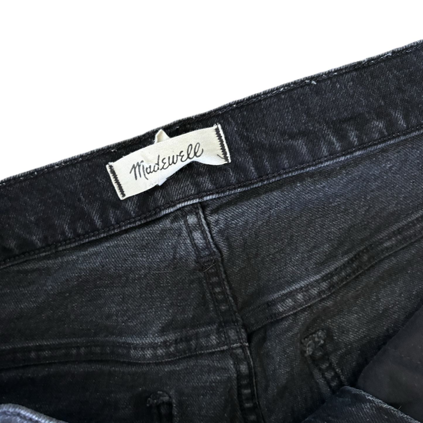 Jeans Straight By Madewell In Black, Size: 14