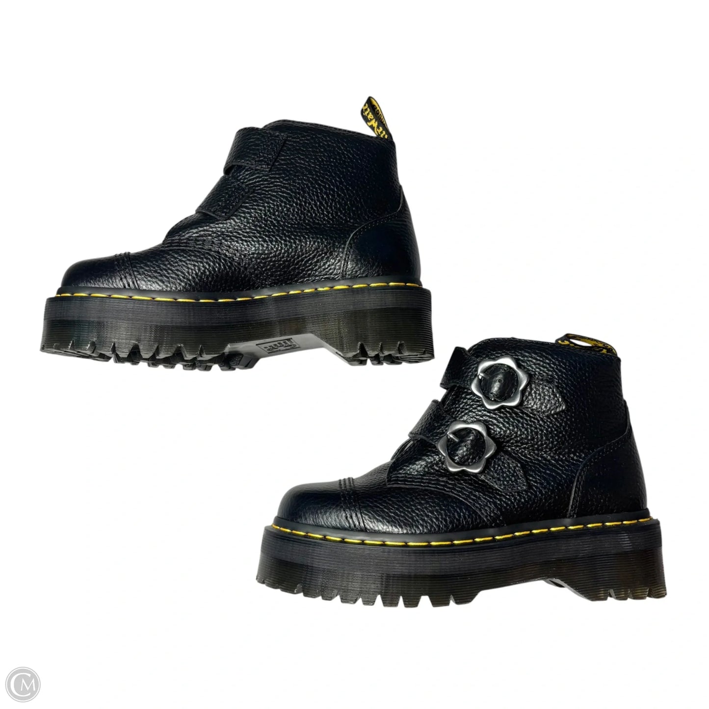 Boots Leather By Dr Martens In Black, Size: 7