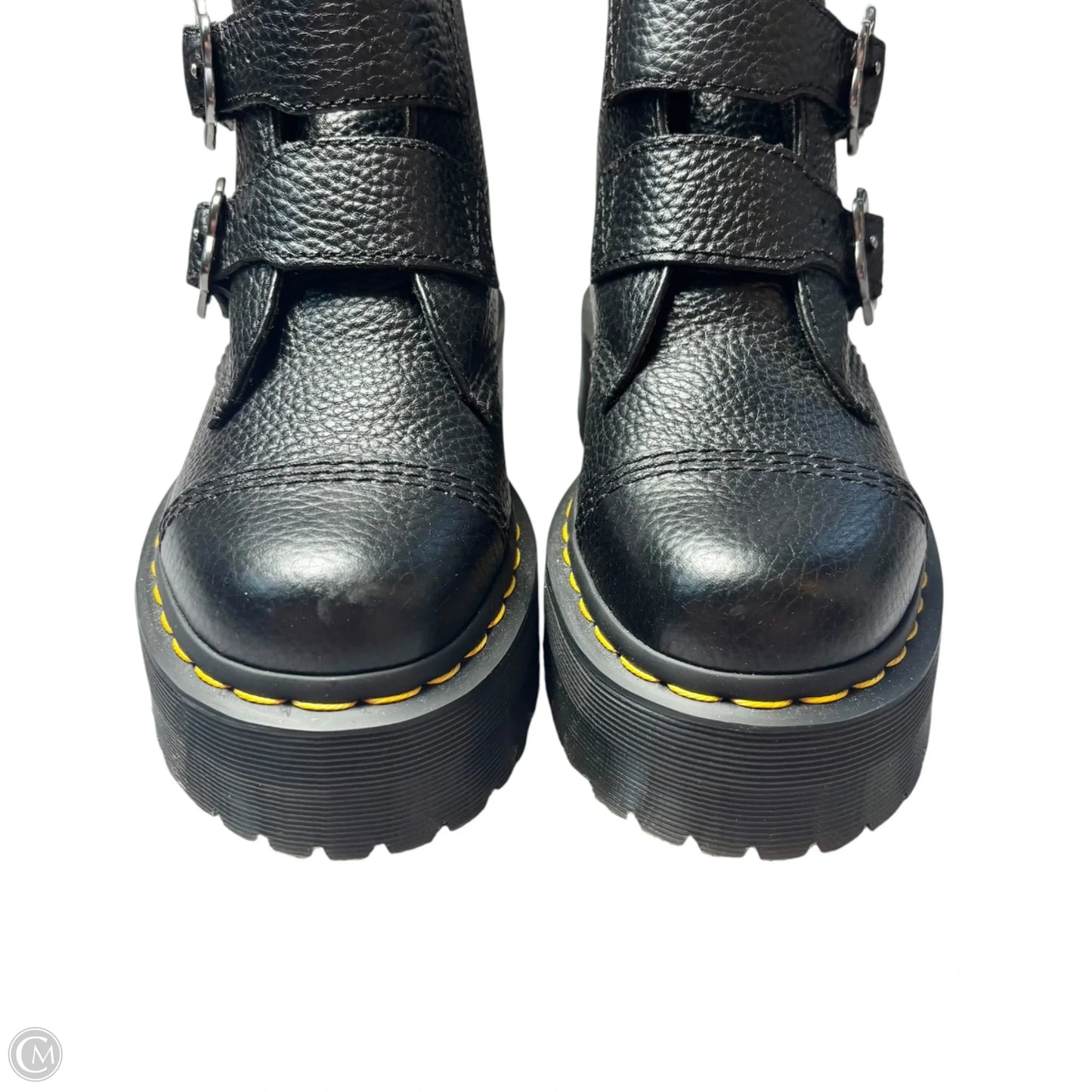 Boots Leather By Dr Martens In Black, Size: 7