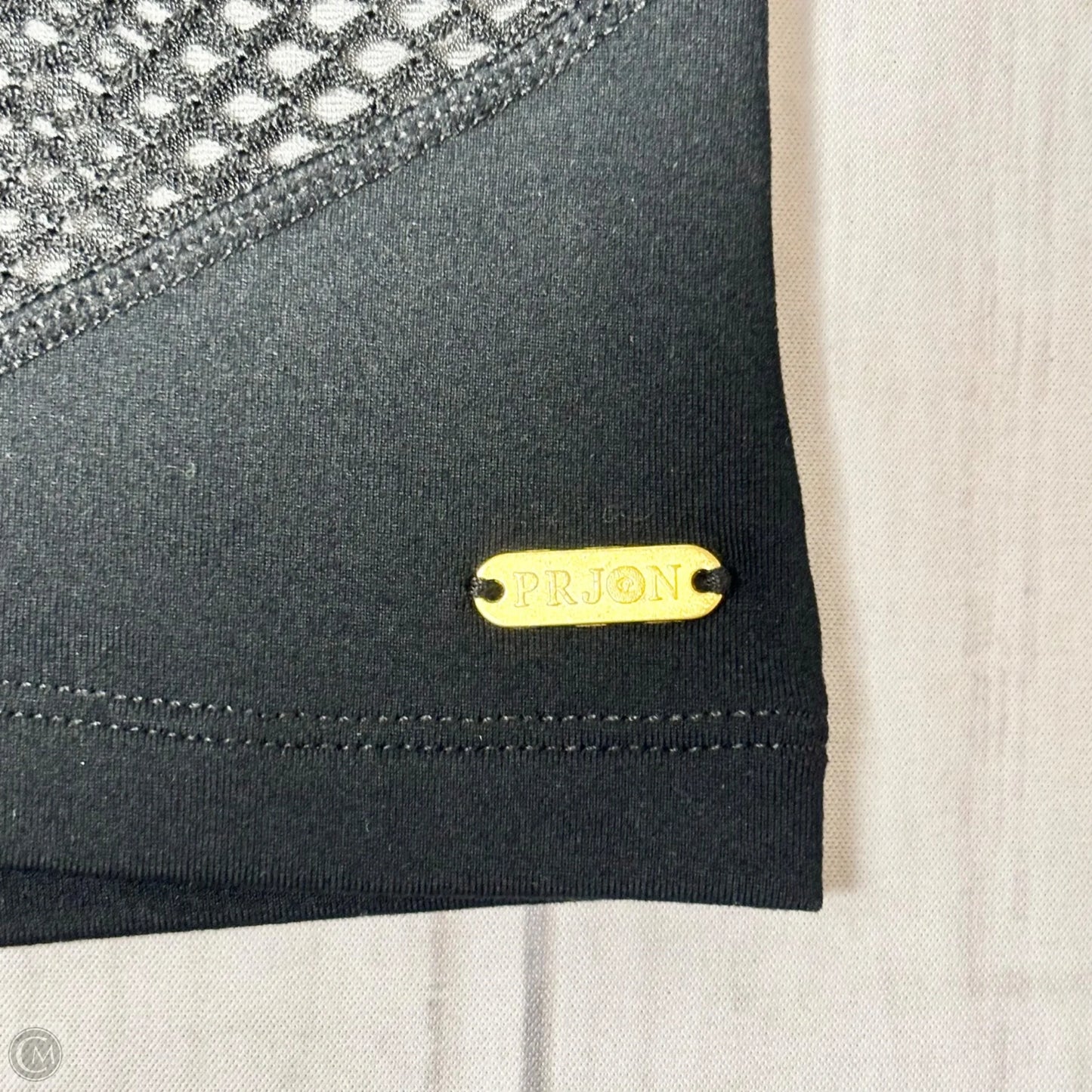 Athletic Top Short Sleeve By Prjon In Black, Size: S