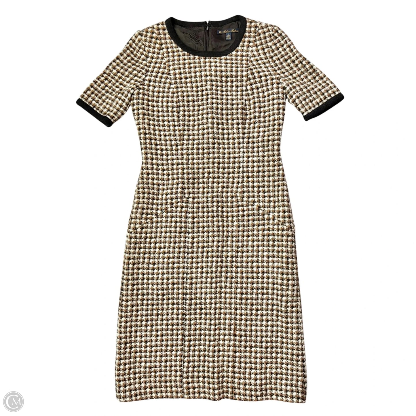 Dress Work By Brooks Brothers In Black & Brown, Size: 2