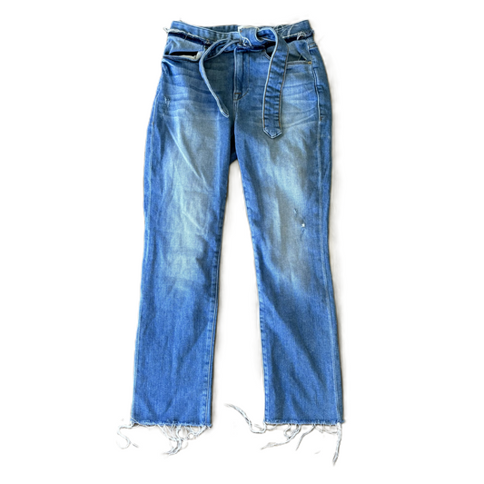 Jeans Cropped By Frame In Blue Denim, Size: 00