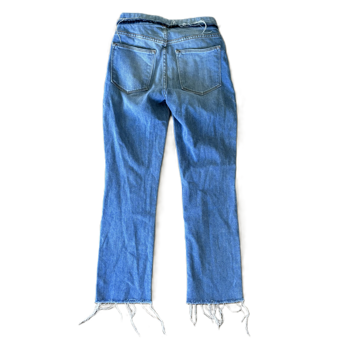 Jeans Cropped By Frame In Blue Denim, Size: 00