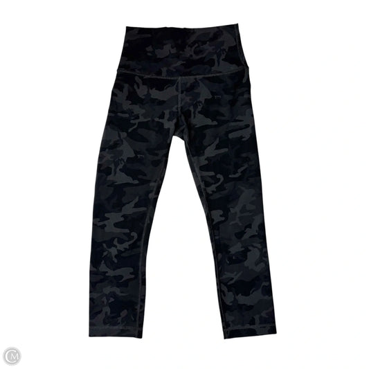 Athletic Leggings Capris By Lululemon In Camouflage Print, Size: S