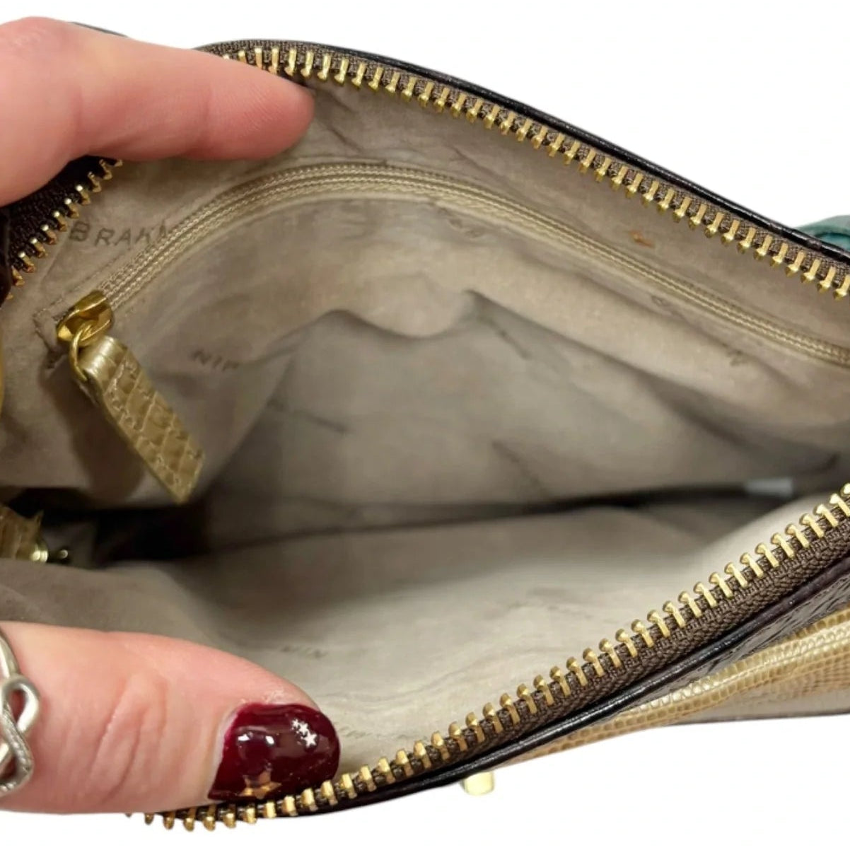 Crossbody Designer By Brahmin, Size: Medium