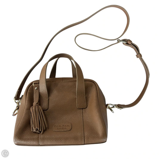 Crossbody Leather By Pom Pom London, Size: Medium