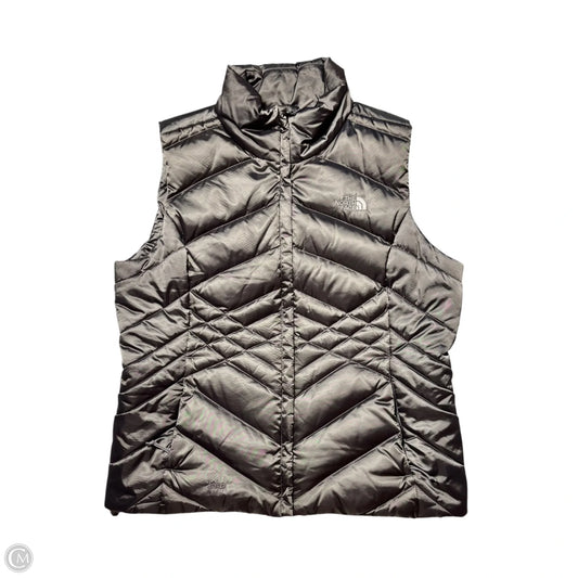 Vest Puffer & Quilted By The North Face In Grey, Size: L