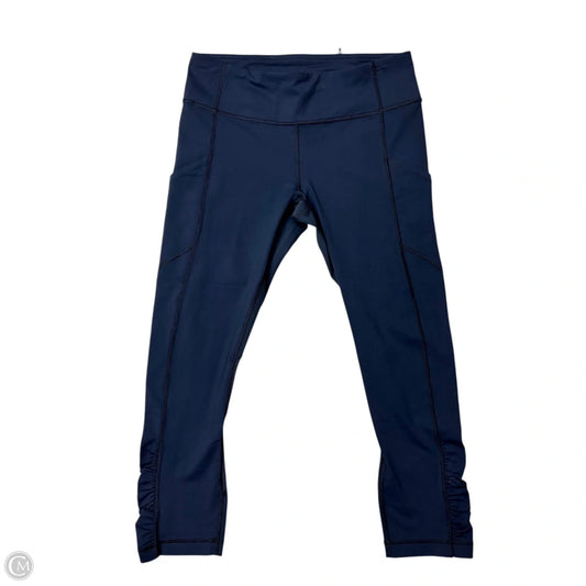 Athletic Capris By Lululemon In Navy, Size: M