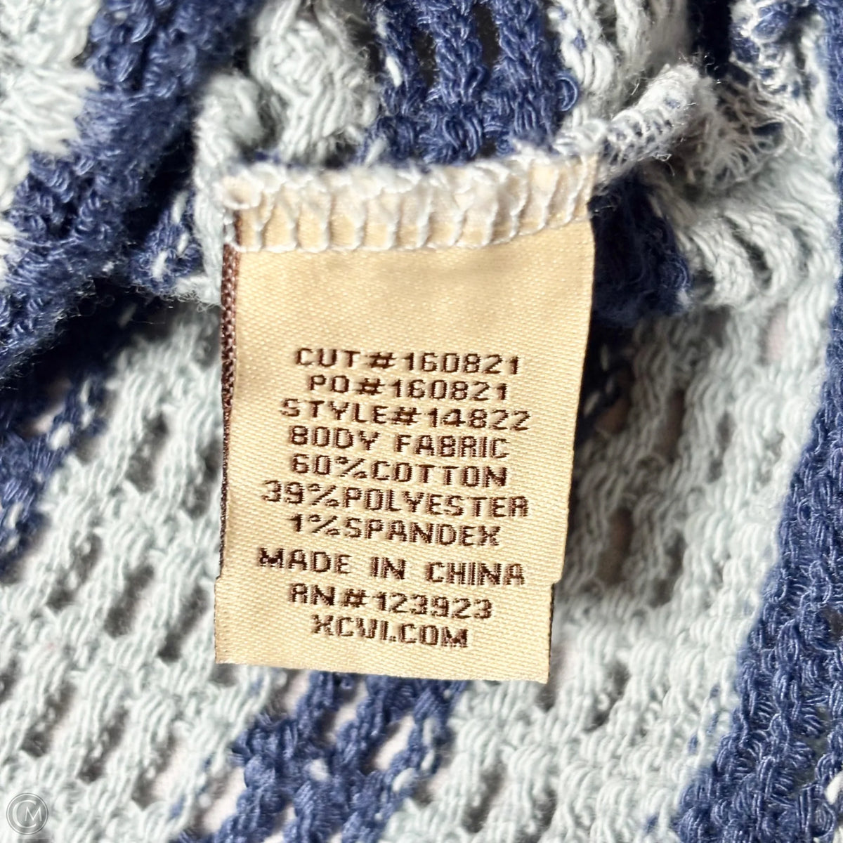 Sweater By Xcvi In Striped Pattern, Size: Xl