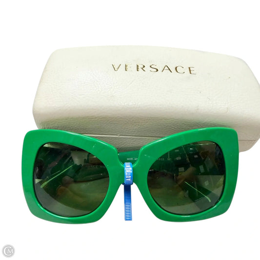 Sunglasses Luxury Designer By Versace, Size: Medium