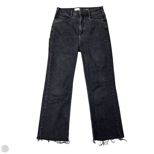 Jeans Straight By Pilcro In Black Denim, Size: 8
