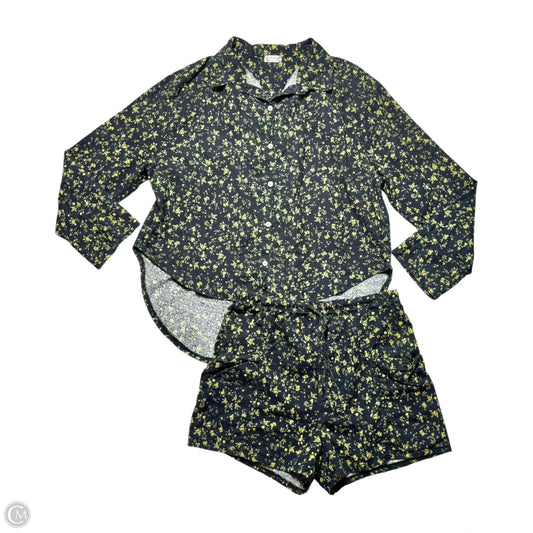 Pajamas 2pc By Free People In Black & Yellow, Size: S