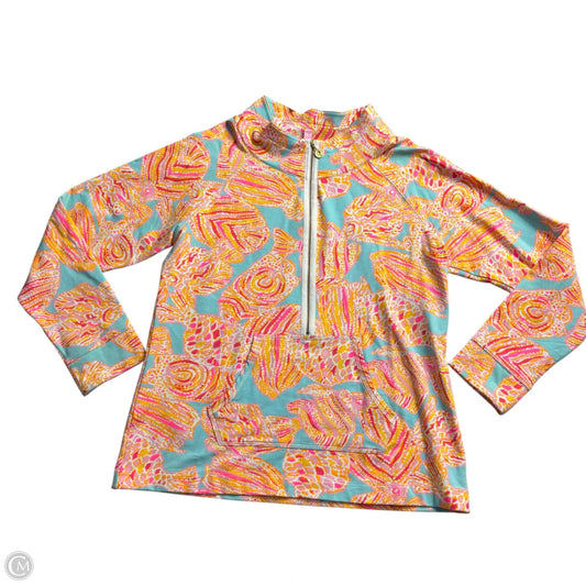 Sweatshirt Designer By Lilly Pulitzer In Blue & Orange, Size: Xl