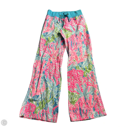 Pants Designer By Lilly Pulitzer In Blue & Pink, Size: S