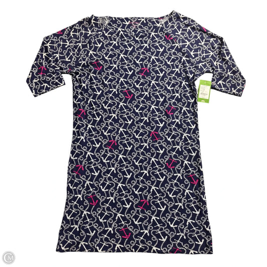 Dress Designer By Lilly Pulitzer In Nautical Print, Size: L