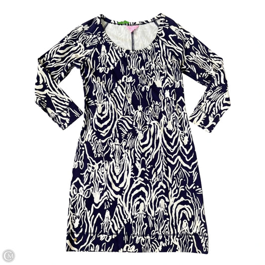 Dress Designer By Lilly Pulitzer In Blue & White, Size: M