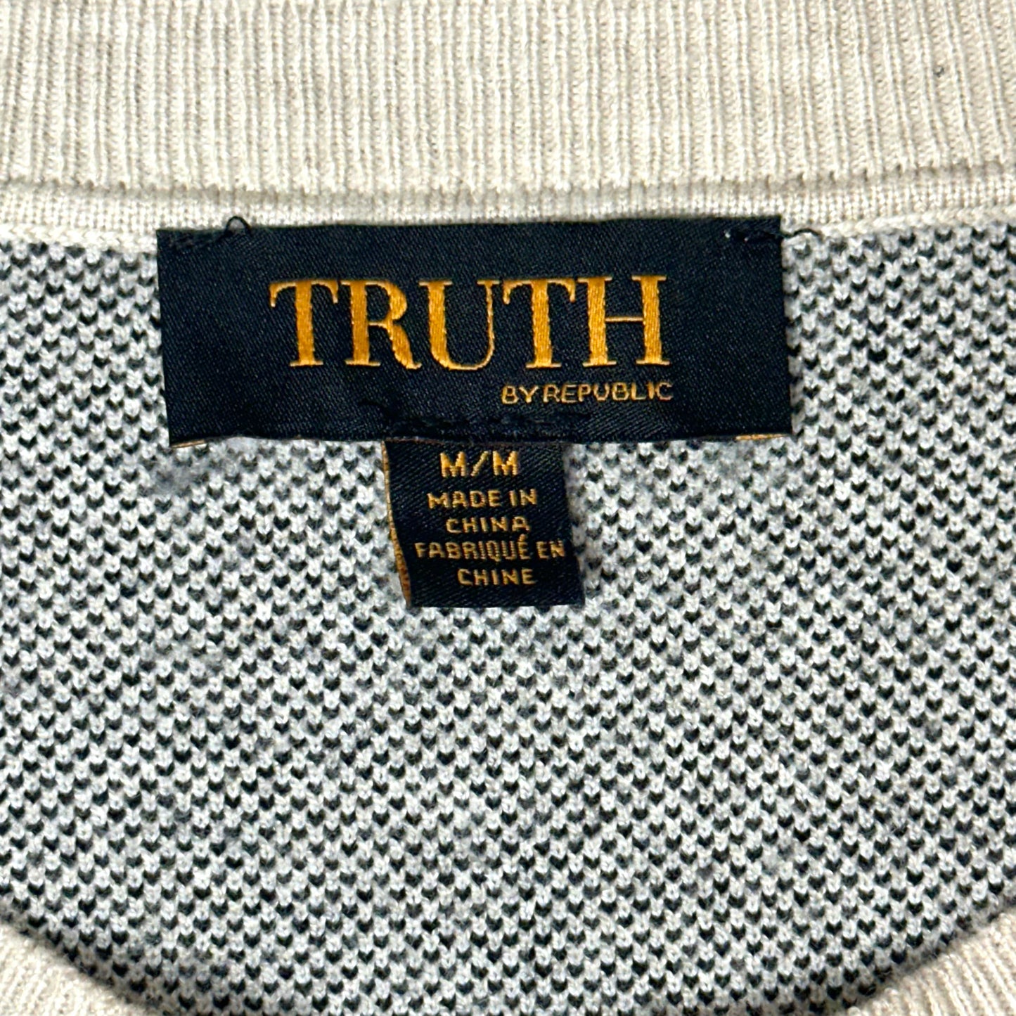 Sweater Short Sleeve By Truth In Cream, Size: M