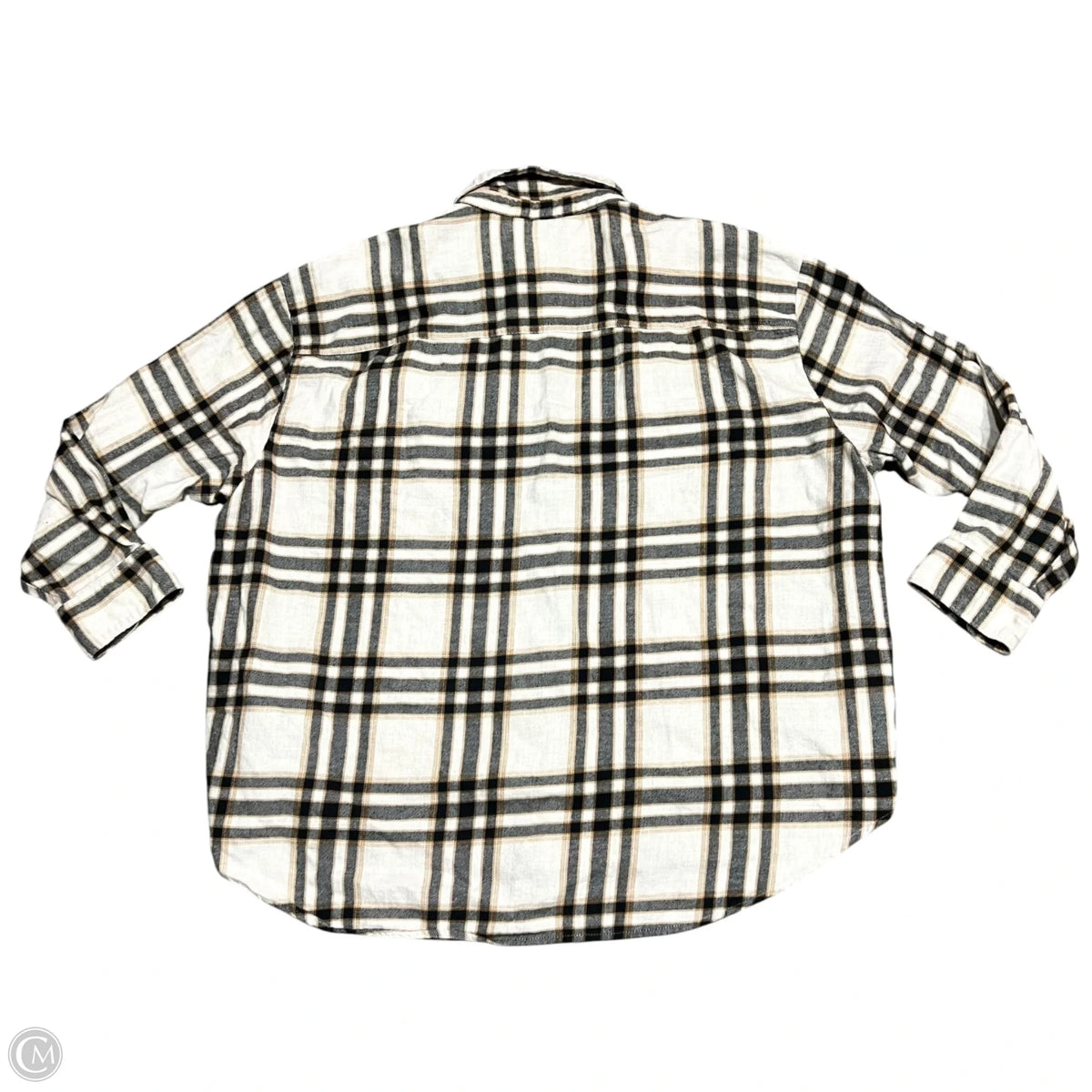 Top Long Sleeve By Old Navy In Plaid Pattern, Size: Xxl