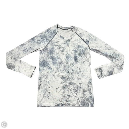 Athletic Top Long Sleeve Crewneck By Lululemon In Grey, Size: S