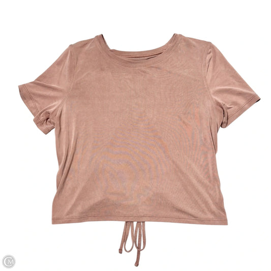 Athletic Top Short Sleeve By Lululemon In Mauve, Size: S