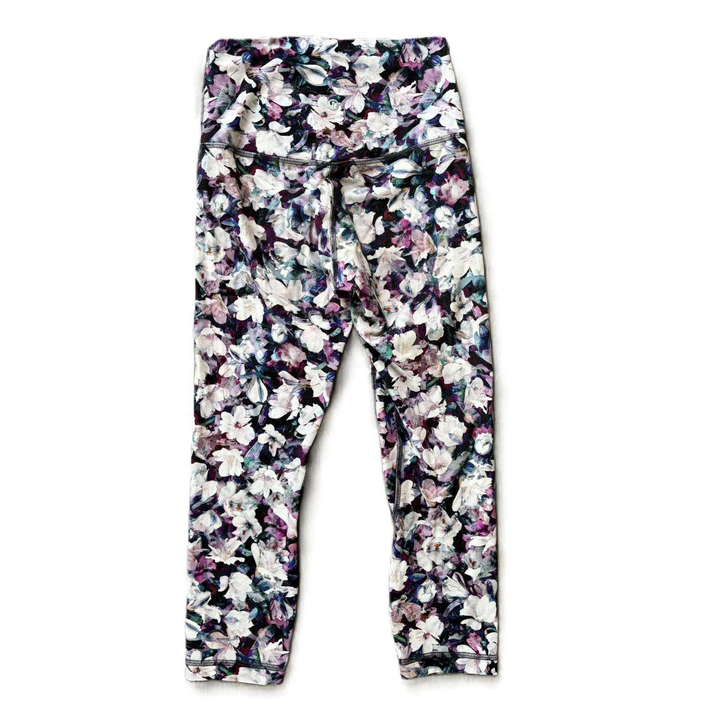 Athletic Leggings Capris By Lululemon In Floral Print, Size: 4