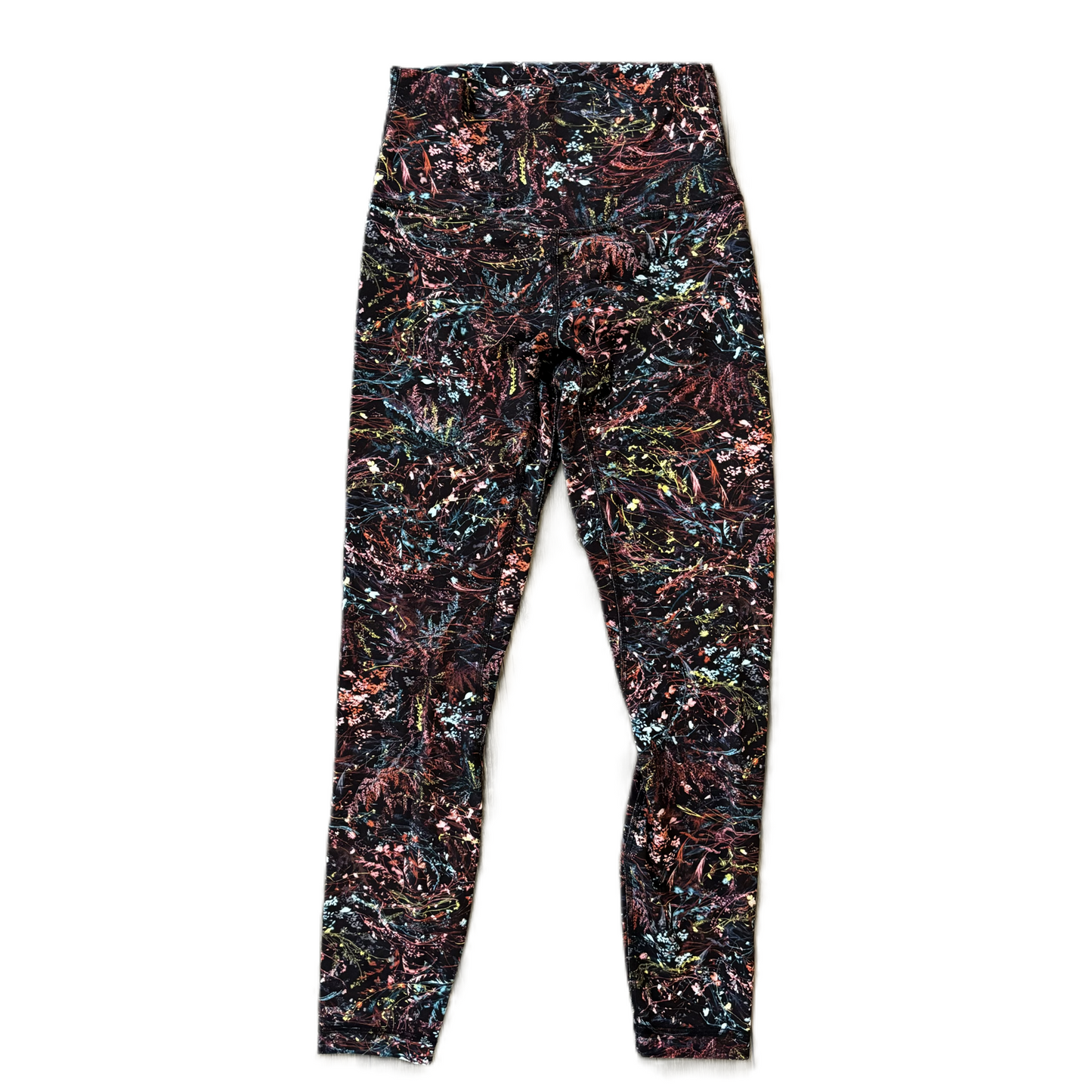 Athletic Leggings By Lululemon In Floral Print, Size: 4