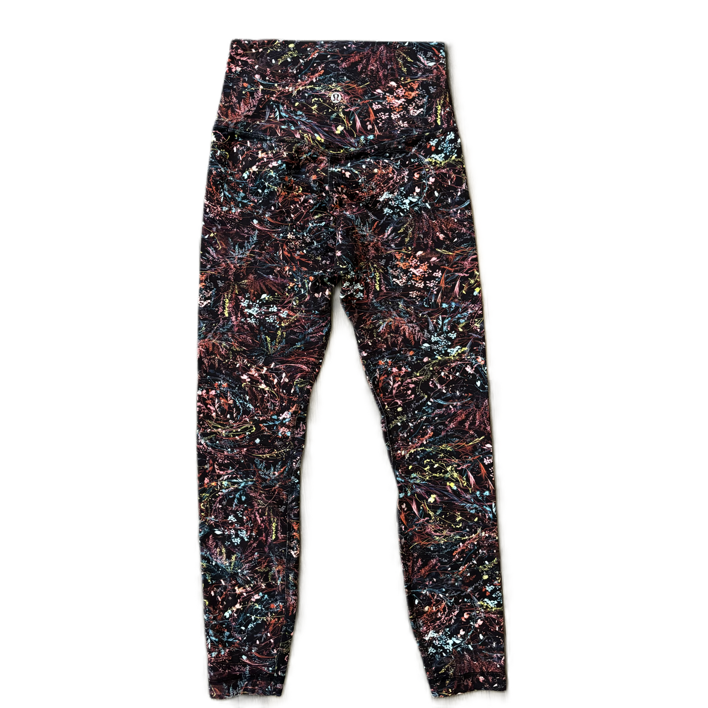 Athletic Leggings By Lululemon In Floral Print, Size: 4