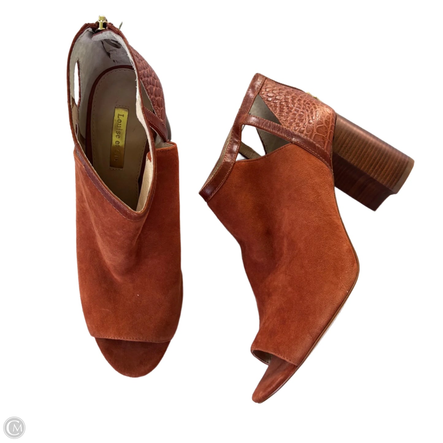 Boots Ankle Heels By Louise Et Cie  In Brown, Size: 9