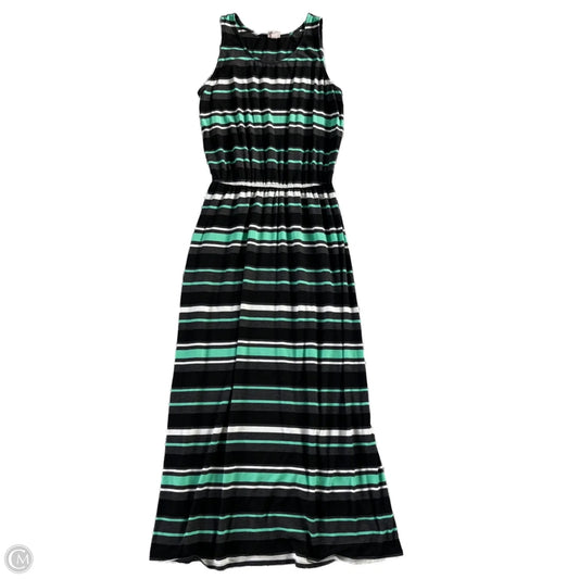 Dress Casual Maxi By Merona In Black & Green, Size: M