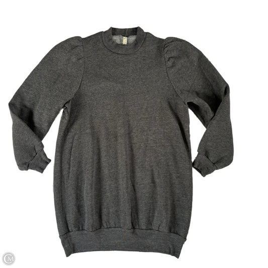 Athletic Sweatshirt Crewneck By Free People In Grey, Size: Xs