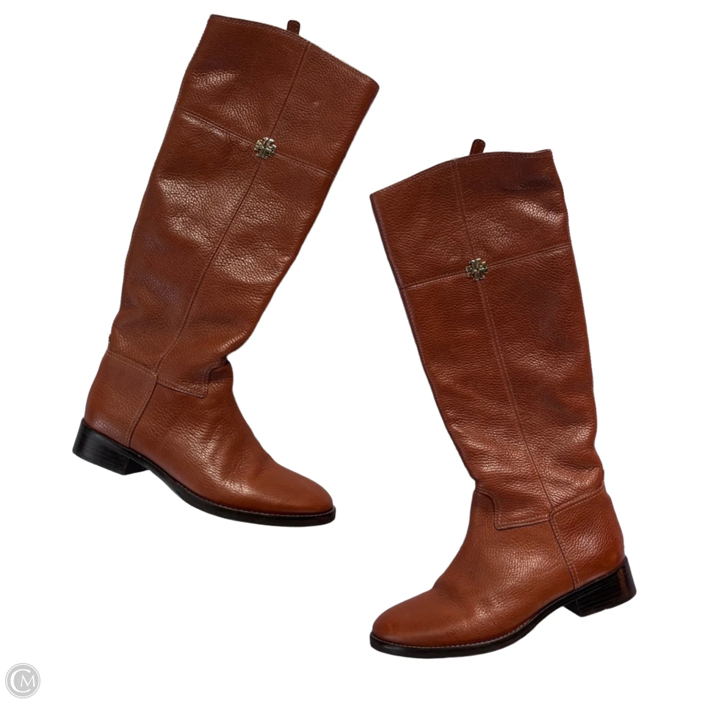 Boots Designer By Tory Burch In Brown, Size: 6.5
