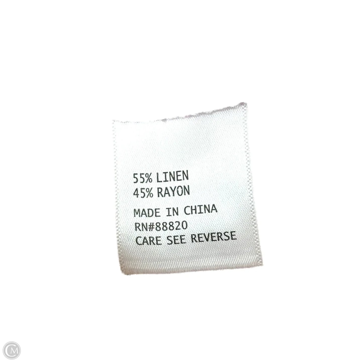 Pants Linen By Christian Siriano In Multi-colored, Size: S