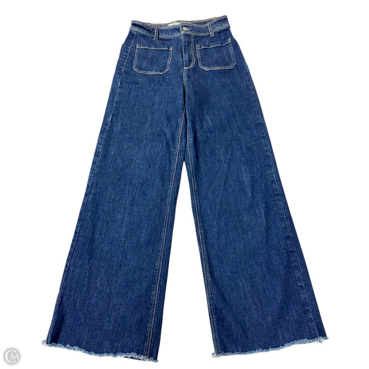 Jeans Boot Cut By Oat In Blue Denim, Size: 4