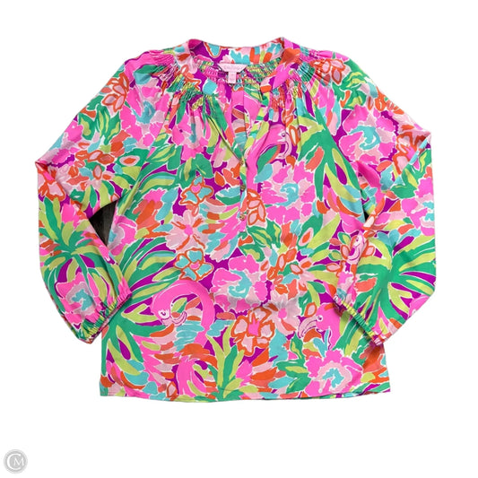 Blouse Designer By Lilly Pulitzer In Floral Print, Size: S