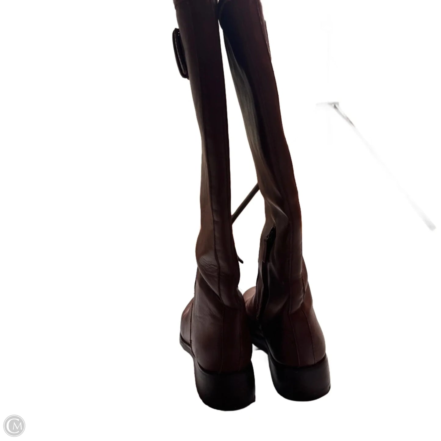 Boots Mid-calf Flats By Boden In Brown, Size: 7.5