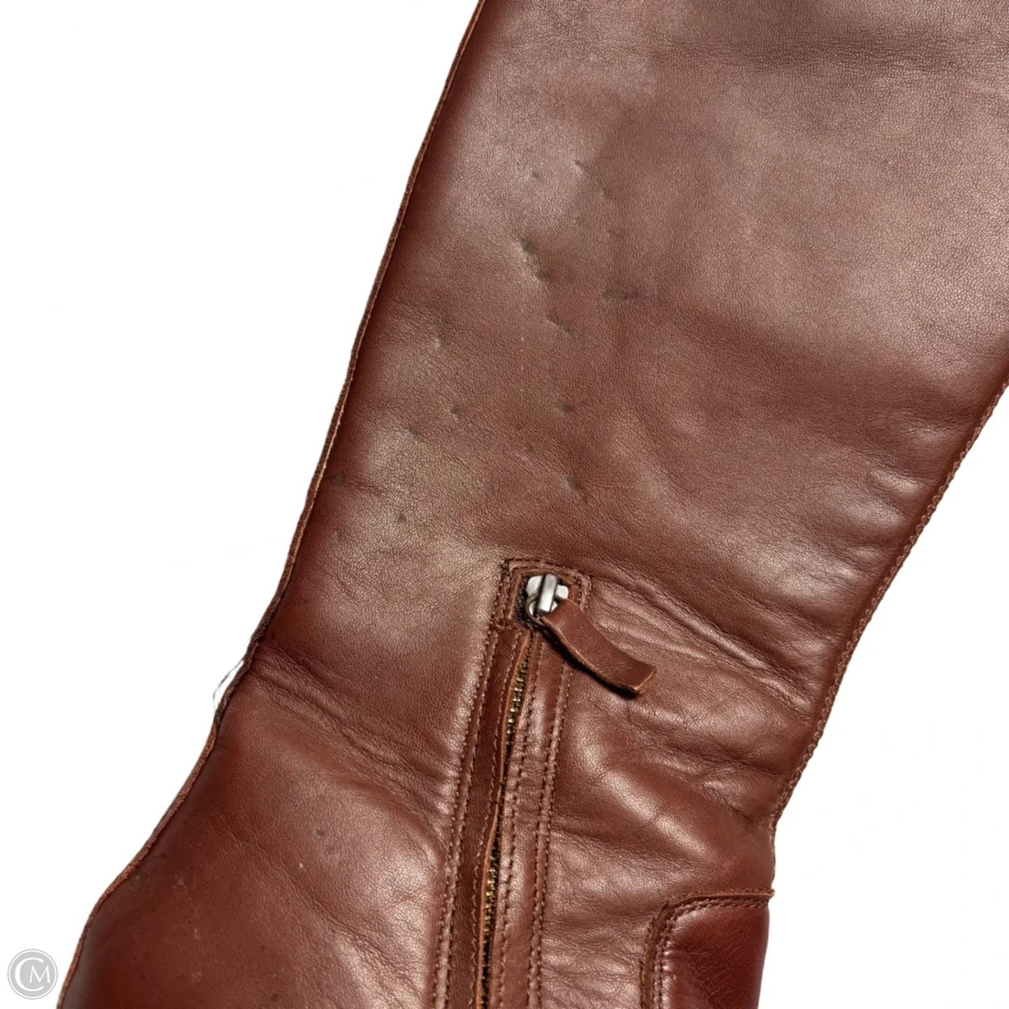 Boots Mid-calf Flats By Boden In Brown, Size: 7.5