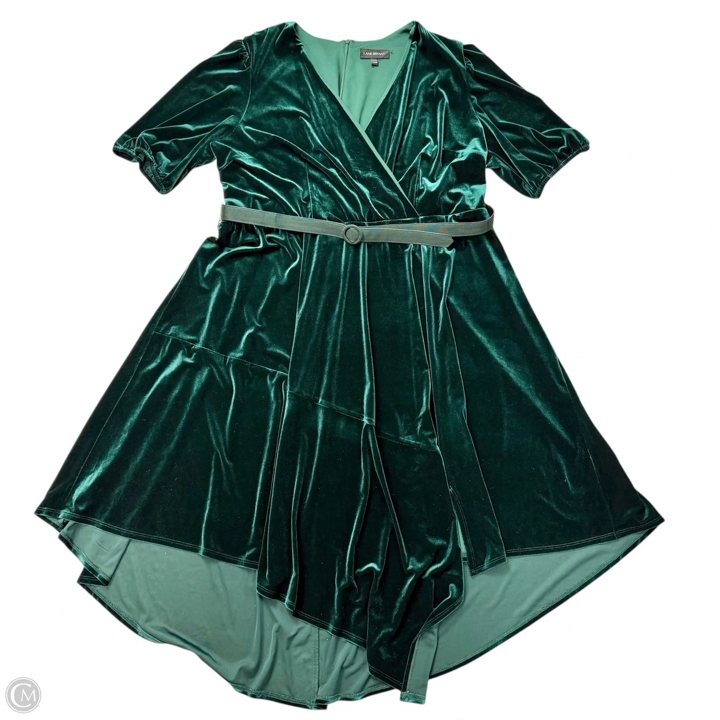 Dress Party Midi By Lane Bryant In Green, Size: 4x