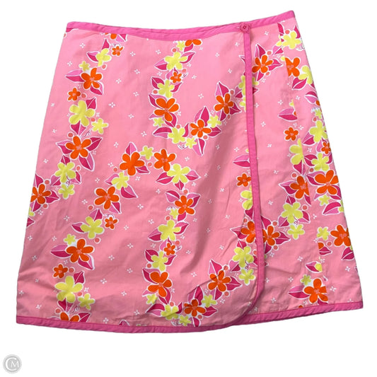 Skirt Designer By Lilly Pulitzer In Pink & Yellow, Size: M