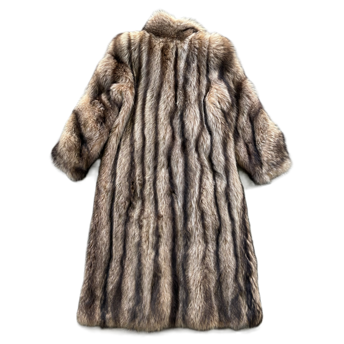 Coat Other By Mirrows Furs In Brown & Cream, Size: S