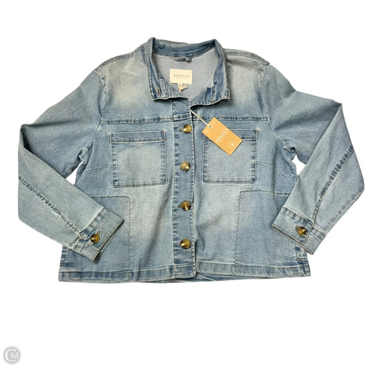 Jacket Denim By Angels In Blue Denim, Size: Xl