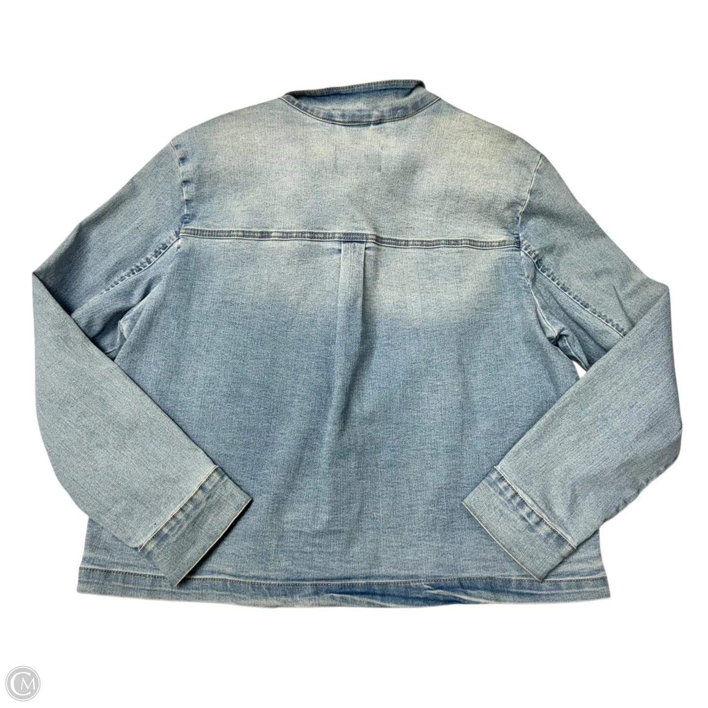 Jacket Denim By Angels In Blue Denim, Size: Xl