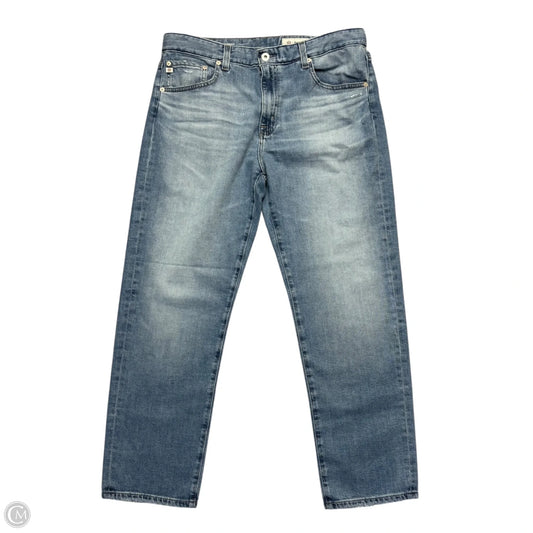 Jeans Straight By Ag Jeans In Blue Denim, Size: 10