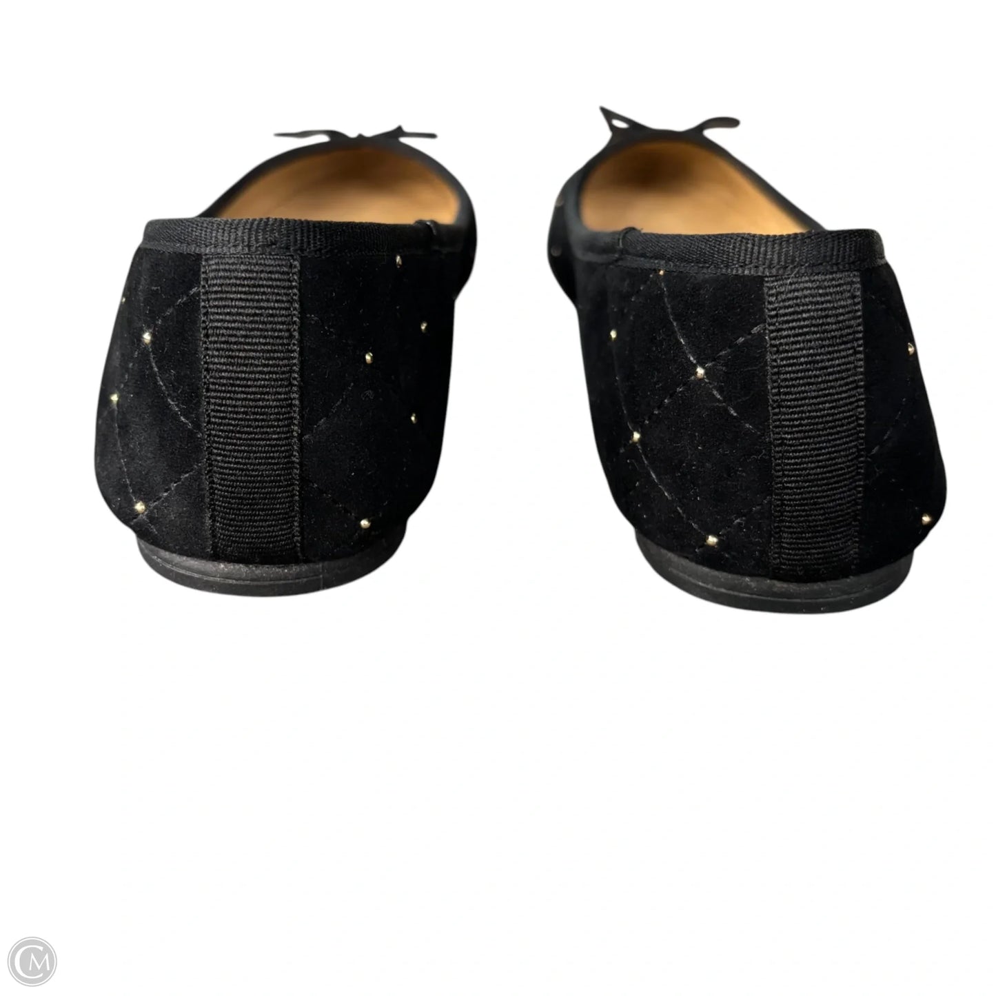 Shoes Flats By Talbots In Black & Gold, Size: 7
