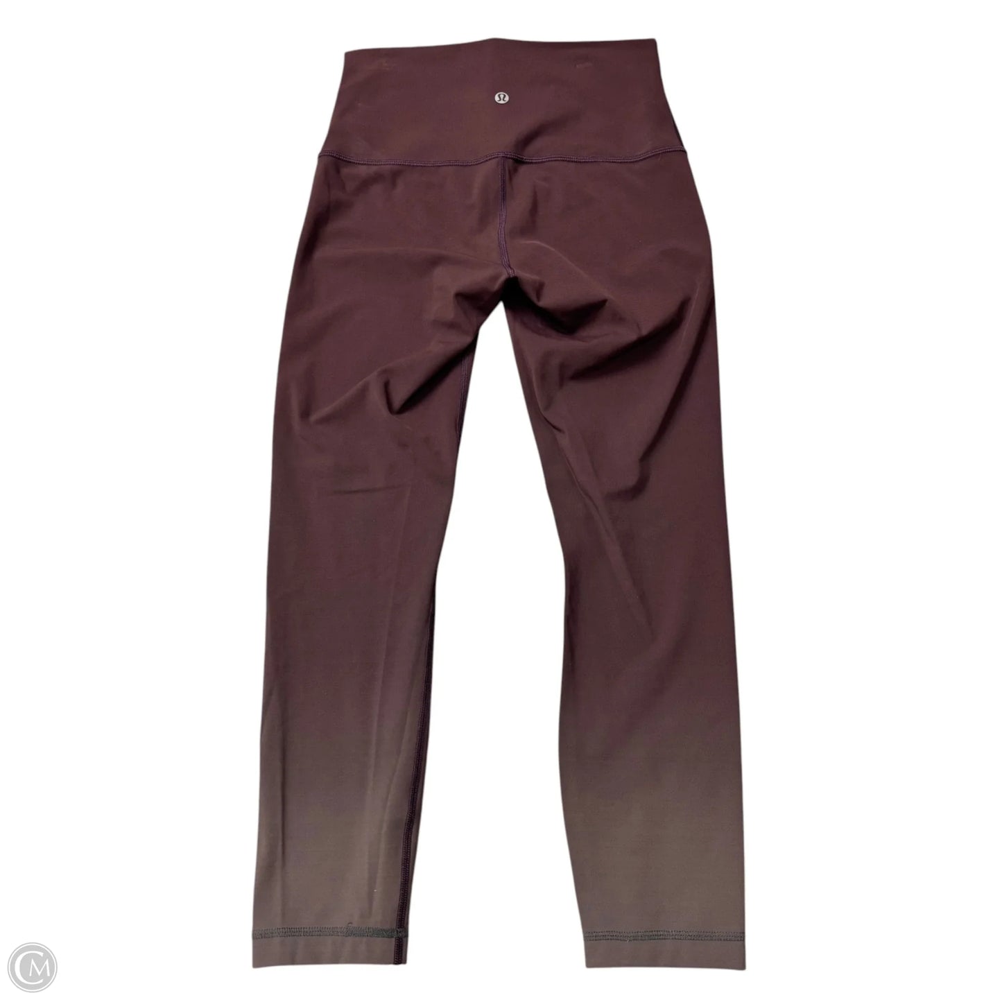Athletic Capris By Lululemon In Maroon, Size: S